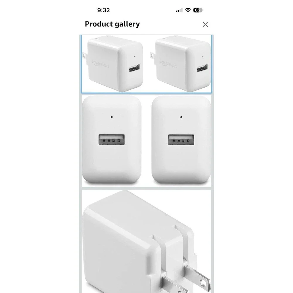 12W One Port USB-A Wall Charger (2.4A) for Phones (iPhone 15/14/13/12/11/X